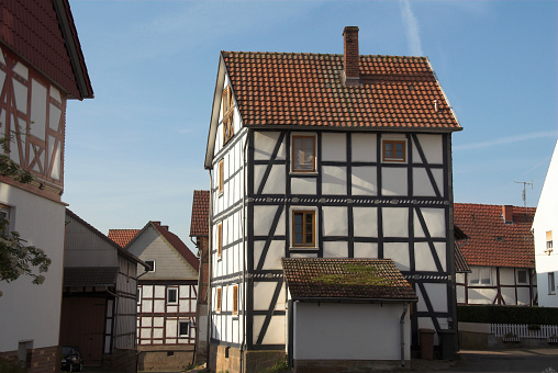 Low angle view of a white building against the sky  - in Söderköping