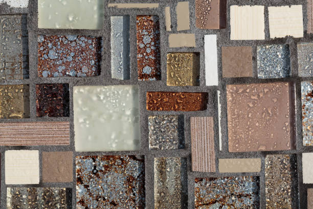 istock Glossy mosaic. Abstract seamless background. 918959408