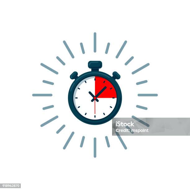 Timer Icon Fast Time Fast Delivery Express And Urgent Shipping Services Stop Watch Speed Concept Deadline Delay Chronometer Sign Stock Illustration - Download Image Now