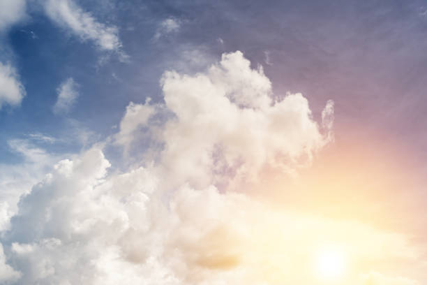istock close-up blue sky with cloud summer time and sunrise 918965136