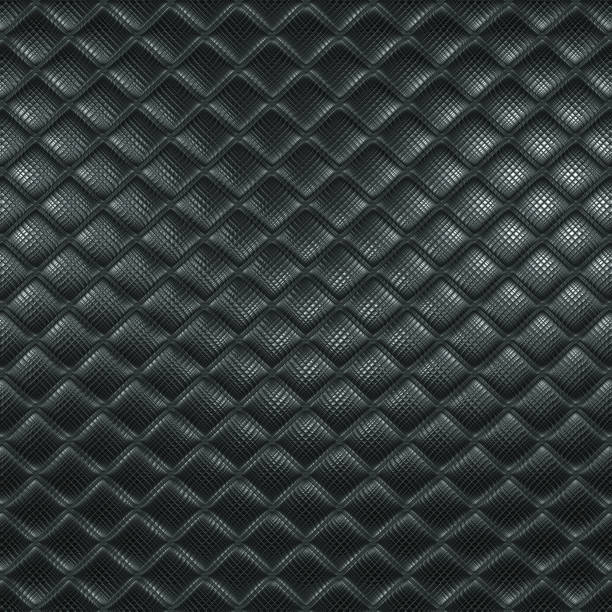 istock Silver mosaic, dark metallic background texture 918966218