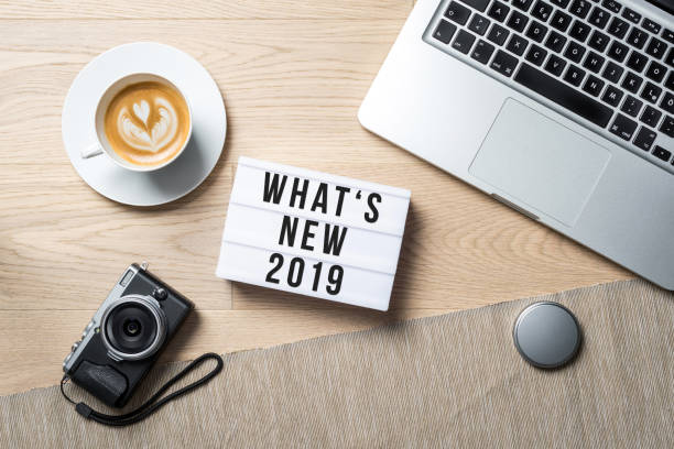 istock What's new 2019 written on lightbox in office as flatlay 918986044