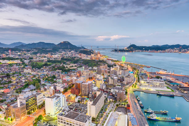 istock Shimonoseki, Japan Skyline 919002378
