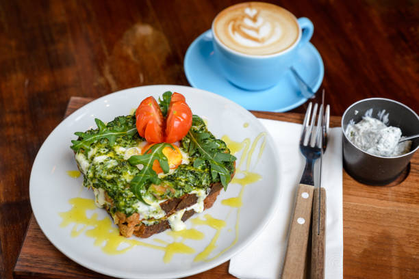 istock Very tasty sandwich and cappuccino 919002912
