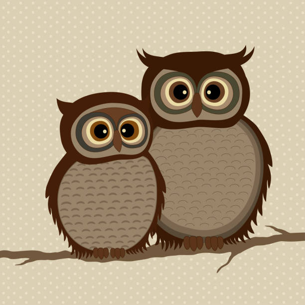 Pair Of Owls On A Branch Stock Illustration - Download Image Now - Branch - Plant Part, Owl, Animal - iStock Pair Of Owls On A Branch Stock Illustration - Download Image Now - Branch - Plant Part, Owl, Animal - iStock