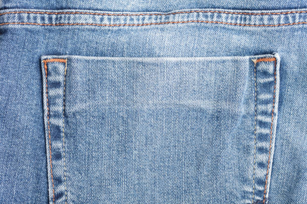 Close up of jeans back pocket. This file is cleaned and retouched.