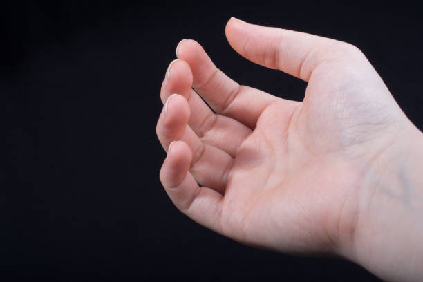 istock Five  fingers of a human hand partly seen in view 919014306