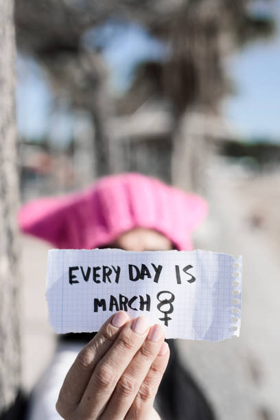 istock woman and the text every day is march 8 919017860