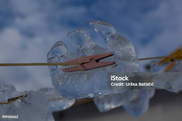 Frozen Clippers Stock Photo - Download Image Now - Advice, Blizzard, Cable
