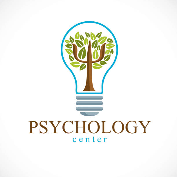 Psychology concept vector icon created with Greek Psi symbol as a green tree with leaves inside of idea light bulb, mental health concept, psychoanalysis analysis and psychotherapy therapy. Psychology concept vector icon created with Greek Psi symbol as a green tree with leaves inside of idea light bulb, mental health concept, psychoanalysis analysis and psychotherapy therapy. psi stock illustrations