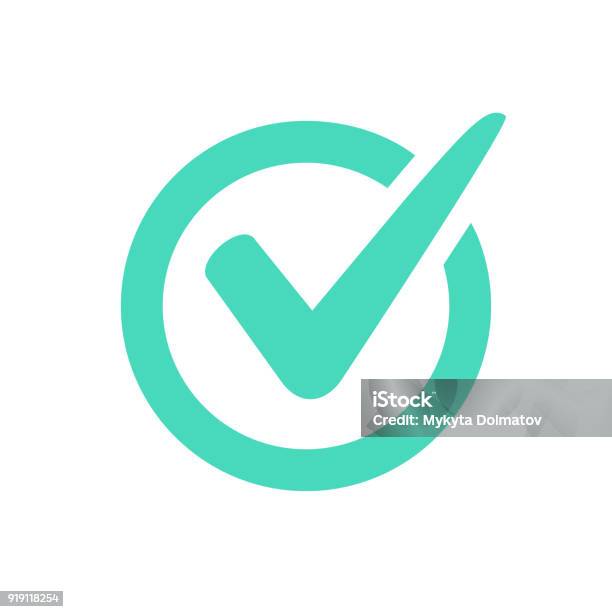 Check Mark Logo Vector Or Icon Stock Illustration - Download Image Now - Check Mark, OK Sign, Icon Symbol