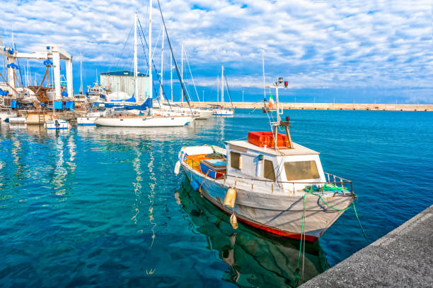 istock Boat moored at Monopoli port 919120344