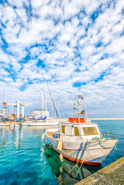 istock Boat moored at Monopoli port 919120378