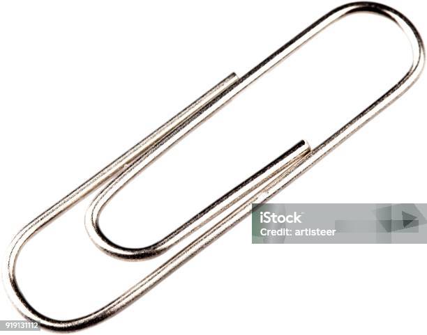 Isolated Paper Clip With Path Stock Photo - Download Image Now - Paper Clip,  Cut Out, White Background - iStock