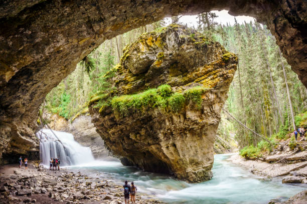 istock Upper Johnston Waterfalls in Banff National Park, Alberta, Canada 919155988