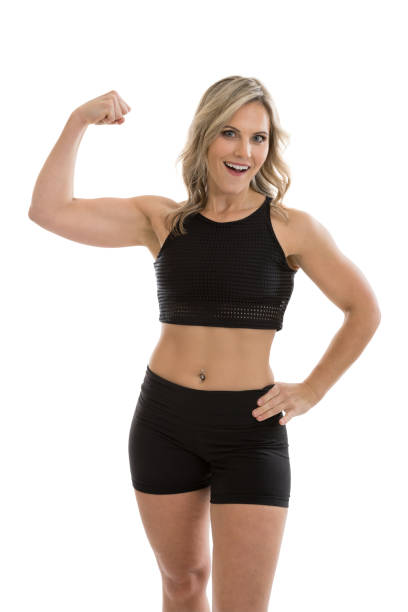 istock Fitness Woman Flexing Bicep 919160844