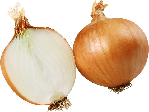 Vidalia onion cut in half