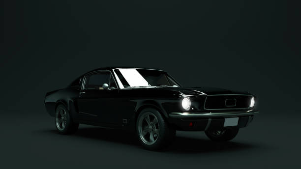 istock Powerful Black 1967  Muscle Car 919174808