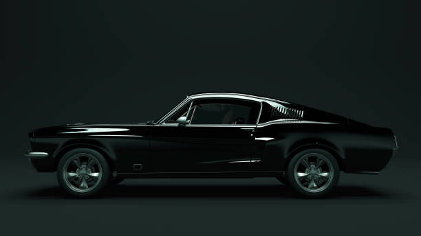 istock Powerful Black 1967  Muscle Car 919175824