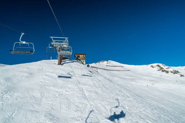 istock empty ski lift on sunny winter day 919180802