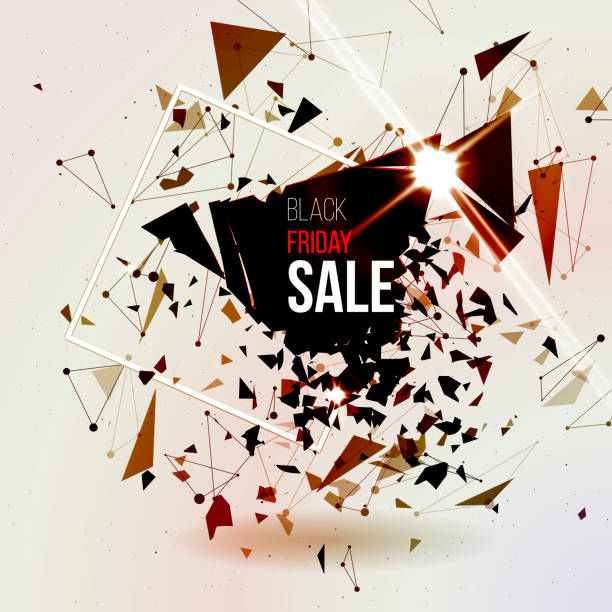 istock Abstract explosion background. Black friday poster. Card template. Big sale. 919184104