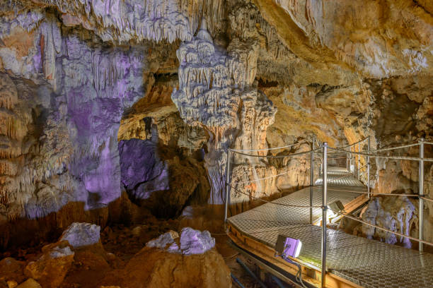 Sfendoni cave on Crete, Greece stock photo