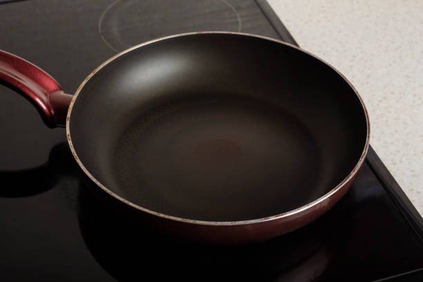 istock Empty frying pan on the stove for cooking food 919197870