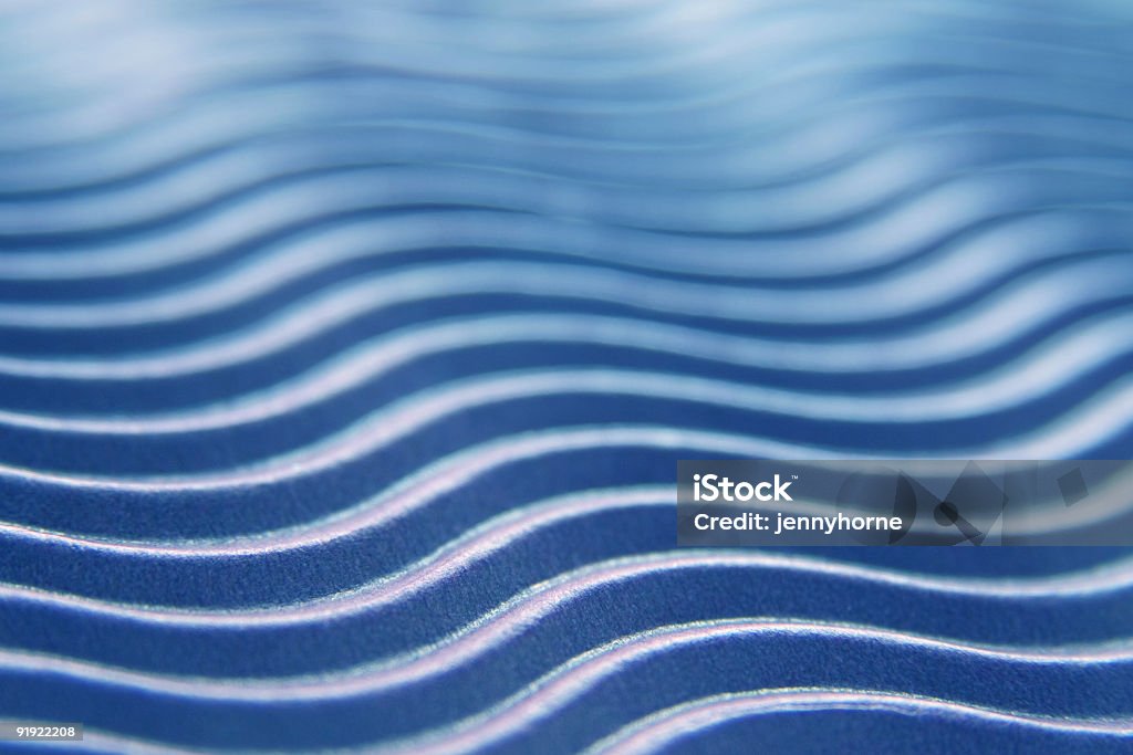 Cartão-ondulado azul ondulado - Foto de stock de Abstrato royalty-free