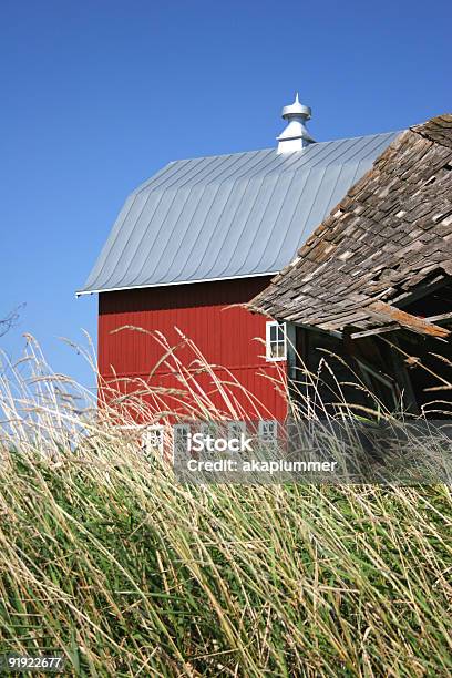 Dos Barns Foto de stock y más banco de imágenes de Abandonado - Abandonado, Aire libre, Arquitectura exterior