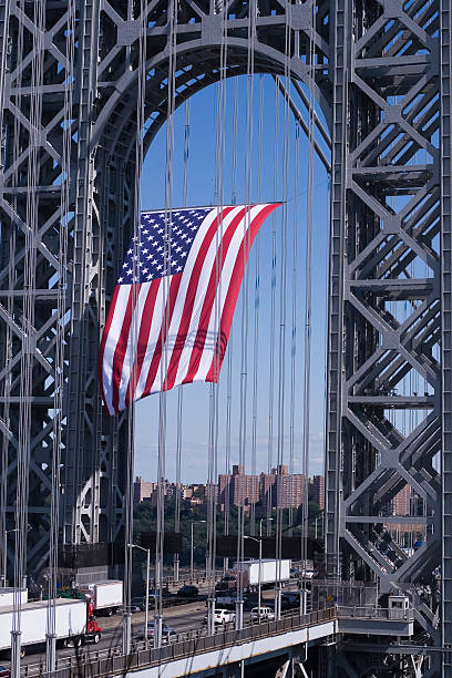 GWB Flag - 3  gwb stock pictures, royalty-free photos & images