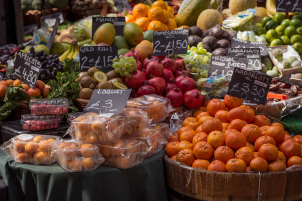 istock Vegetable stall in Borough Market in London. 919310452