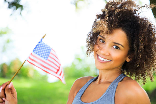 istock Happy Young American Woman 919341590