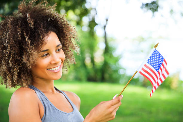 istock Happy Young American Woman 919341594
