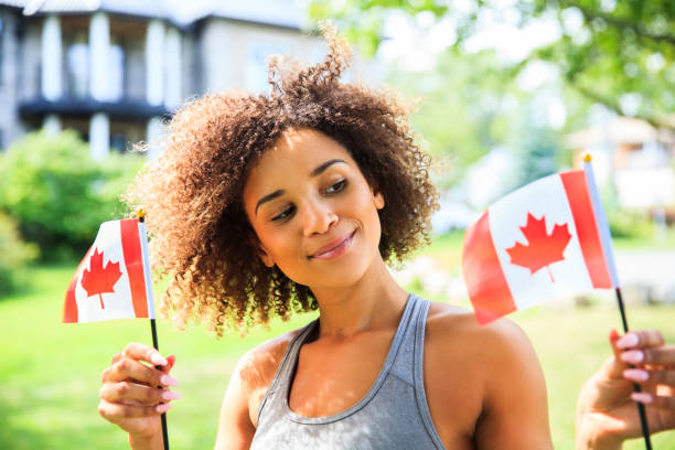 istock Young Proud Canadian Woman 919341598
