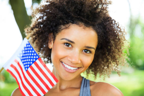 istock Happy Young American Woman 919341602
