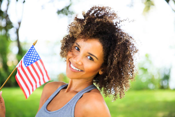 istock Happy Young American Woman 919341608