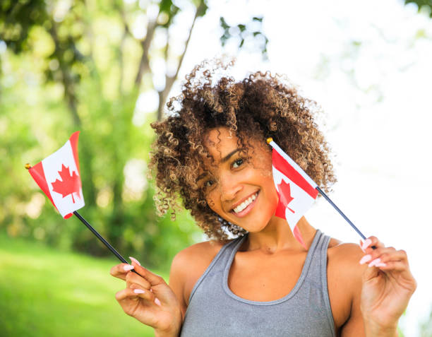 istock Young Proud Canadian Woman 919341612