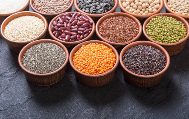 istock Cereals and beans in bowl 919346594
