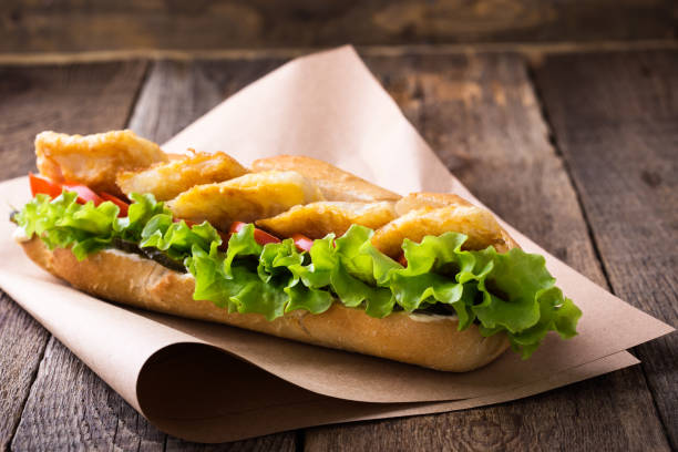 istock Homemade fried fish sandwich 919352434