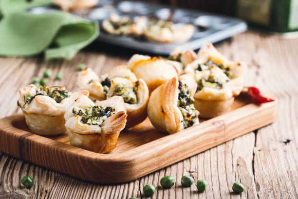istock Spinach and feta cheese puff pastry cups 919359330
