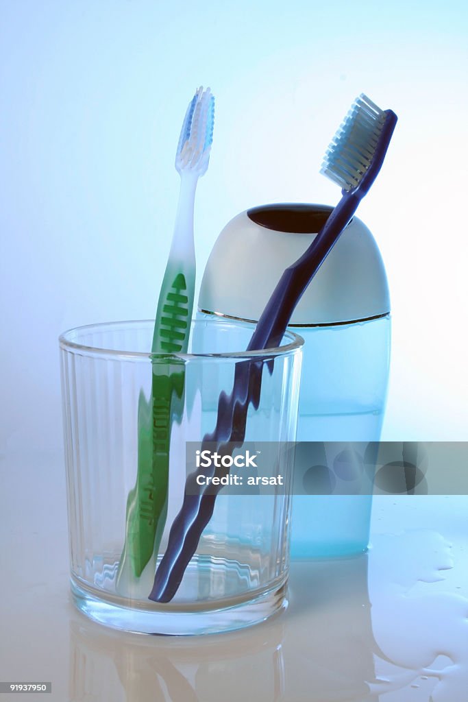 Mund hygiene - Lizenzfrei Blau Stock-Foto