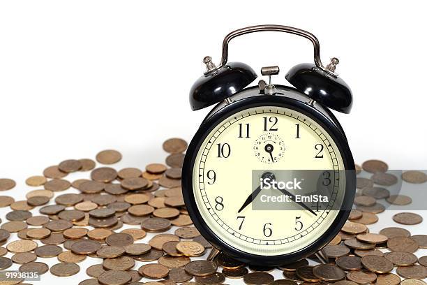 Time Is Money Stock Photo - Download Image Now - 12 O'Clock, Alarm Clock, Backgrounds