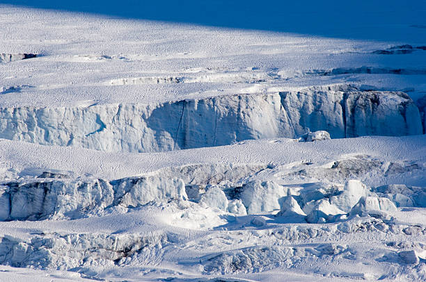 Salmon Glacier Close up of crevasses alaskan icefield stock pictures, royalty-free photos & images