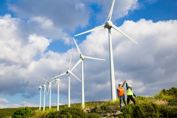 istock Engineers of wind turbine 919381810