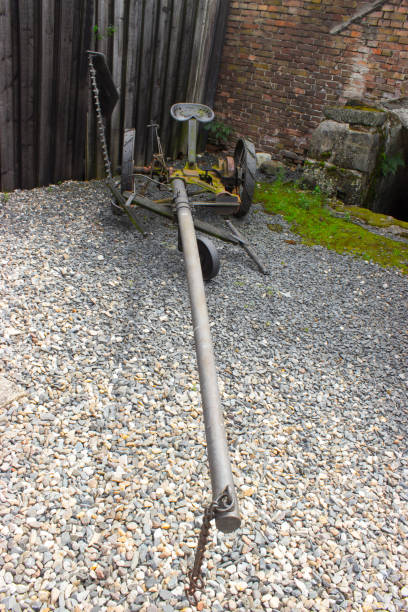 istock An old sowing machine with long carriage shaft. 919382146