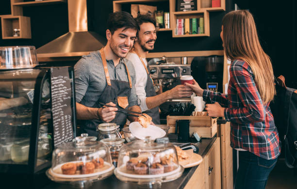 istock Woman buying coffee at the cafe 919384648
