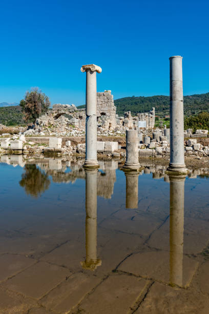 Kas, Antalya - Turkey. January 30, 2018. The Patara Ancient City in Kas, Antalya - Turkey. stock photo