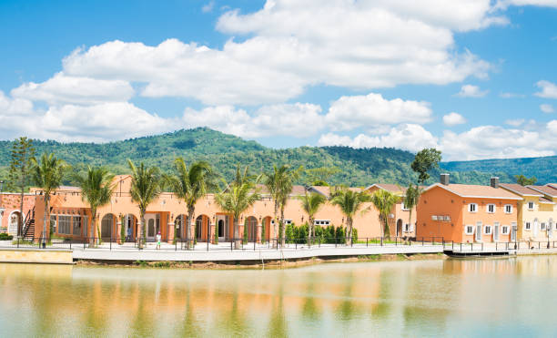 istock Viwe Town on landscape moutain background. 919387620