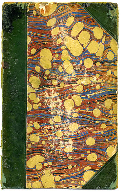 обложка - marbled effect paper book book cover стоковые фото и изображения