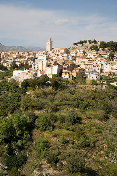 Spanish village near valence in Spain stock photo